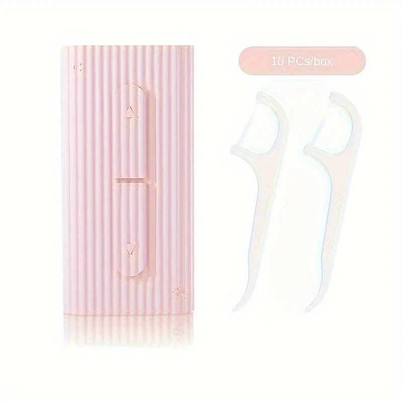Box Reusable Dental Floss Stick Portable Automatic Dispenser