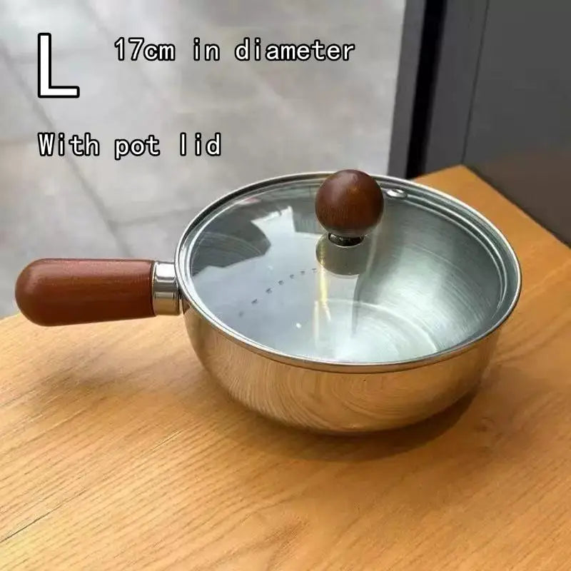 Sleek Stainless Steel Individual Noodle Pot High-class Design Zpaxo L With pot lid