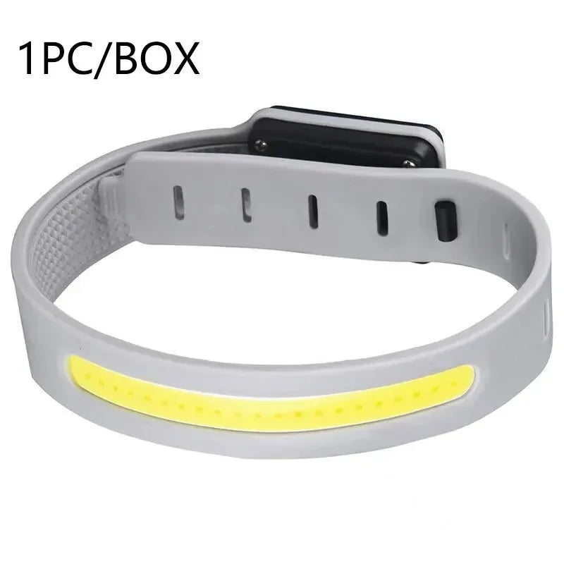 COB LED Armband Light 500LM – USB Rechargeable Night Running LED Safety Armband Zpaxo YD2307 Gray
