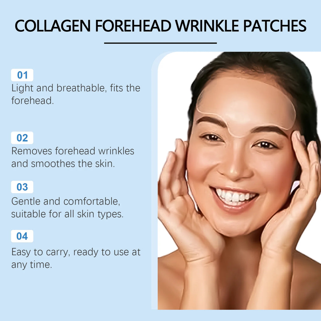 Collagen Anti-Wrinkle Forehead Patch – Frown Line Remover Forehead Wrinkle Patch Zpaxo