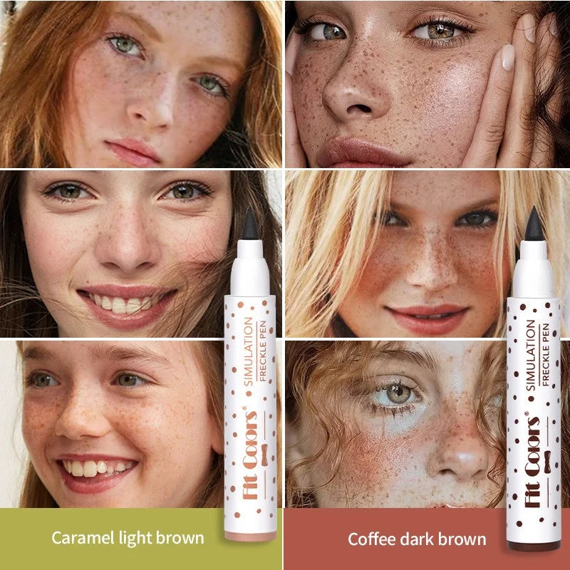 Freckles Pen Waterproof Natural Simulation Fake Spot Makeup Tool Lasting Waterproof Face Dot Spot Pen Eyeliner Durable Cosmetics Zpaxo