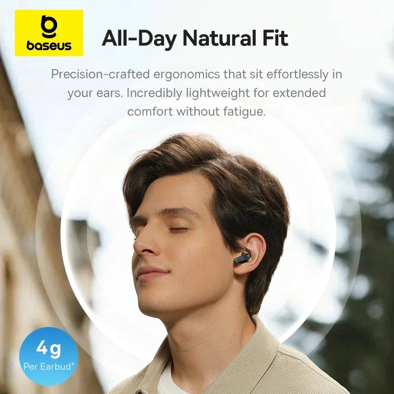 Baseus Bass BS1 NC 40dB Realtime Adaptive ANC Wireless Earbuds