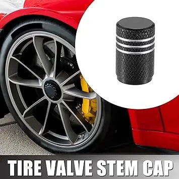 Metal Tire Valve Stem Caps 4 Pack – Leak-Proof, Car & Motorcycle