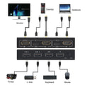 2Port HDMI-Compatible USB KVM 4K Switch Splitter For Shared Monitor Keyboard And Mouse Adaptive EDID/HDCP Printer Plug And Play Zpaxo Default Title