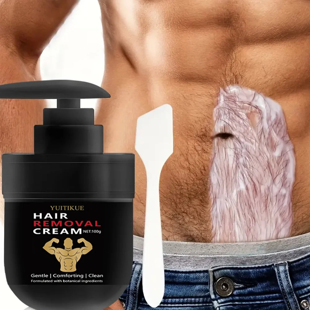 YUITIKUE Men's Hair Removal Cream 100g – Mild Full Body Hair Removal Cream Zpaxo