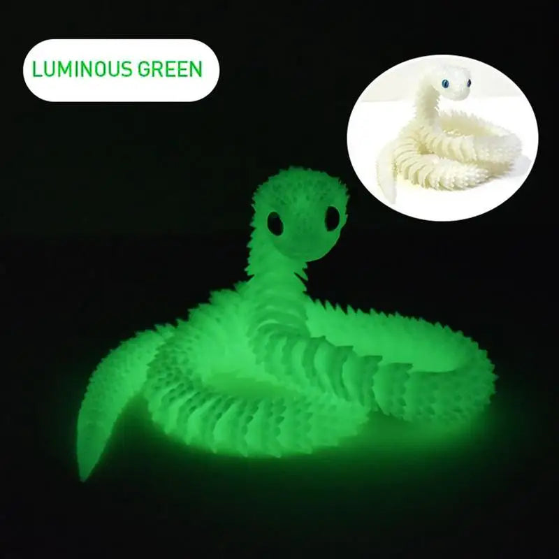 75cm 3d Printed Snake Desk Ornament Rotatable Office Realistic Snake Statue Table Decoration Landscape Figurines Accessorie Zpaxo