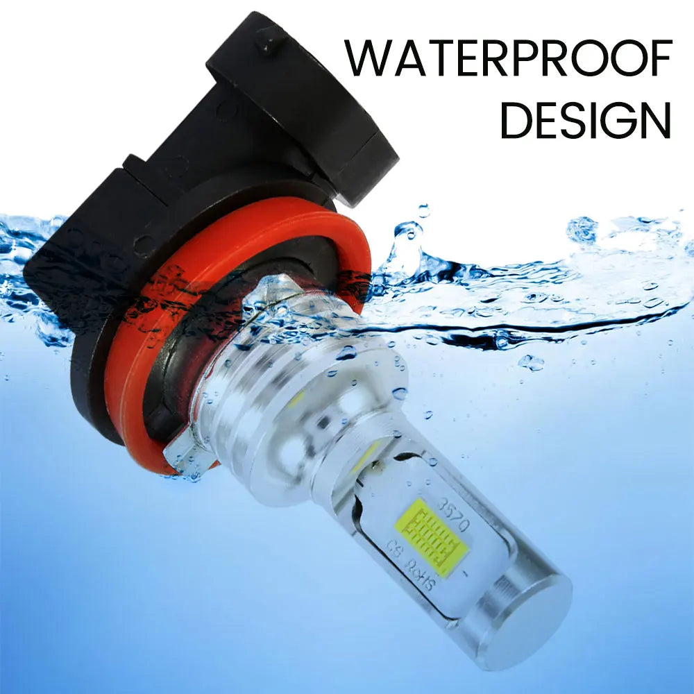 100W Fog Light Car LED Headlight Bulb Car Signal Light 2PCS 6000K White Light High/Beam Bulb Car Accessories FOR H16 H8 H11 Zpaxo