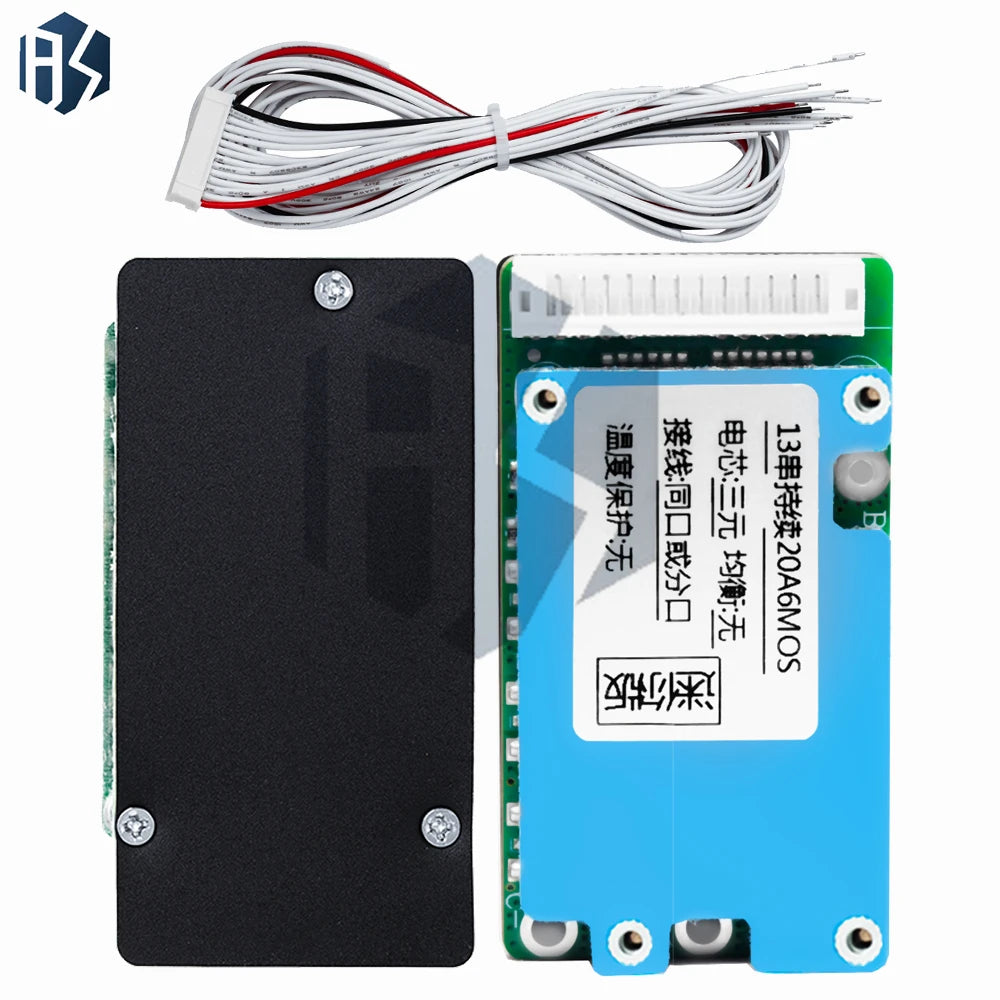 13S 48V 20a lithium Battery Protection Board BMS Battery Protection Board ChargerElectric Vehicle Battery Protection Board Zpaxo
