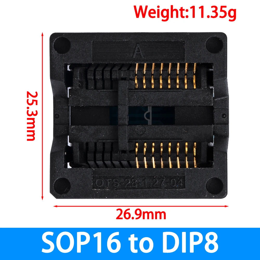 SOP8/SOP14/SOP16/SOP20/SOP28/TSSOP8/TSSOP16/TSSOP20/TSSOP28 TO DIP programmer adapter socket 150MIL 208MIL 300MIL 173MIL DIP8 28 Zpaxo 300mil
