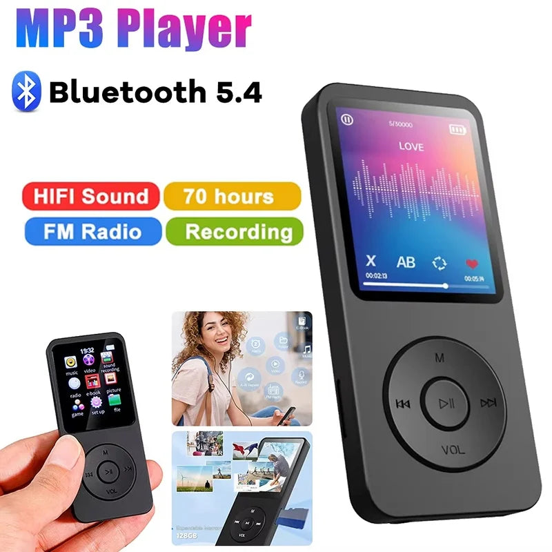 MP3 Portable Walkmen Bluetooth 5 4 Music Stereo Player Support E-book