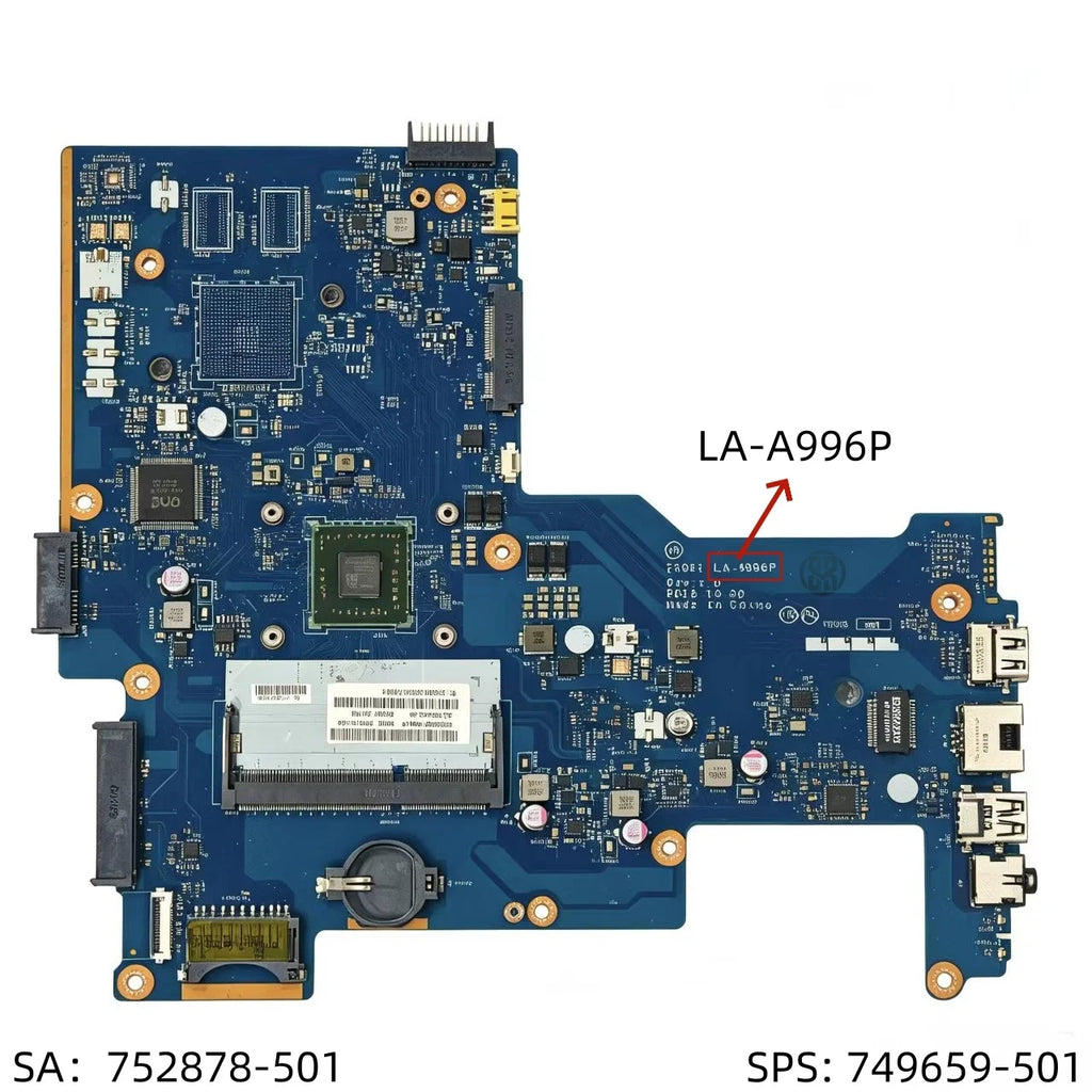 LA-A996P Laptop Motherboard SPS 749659-501 752878-501 HP 15-G 250 G3
