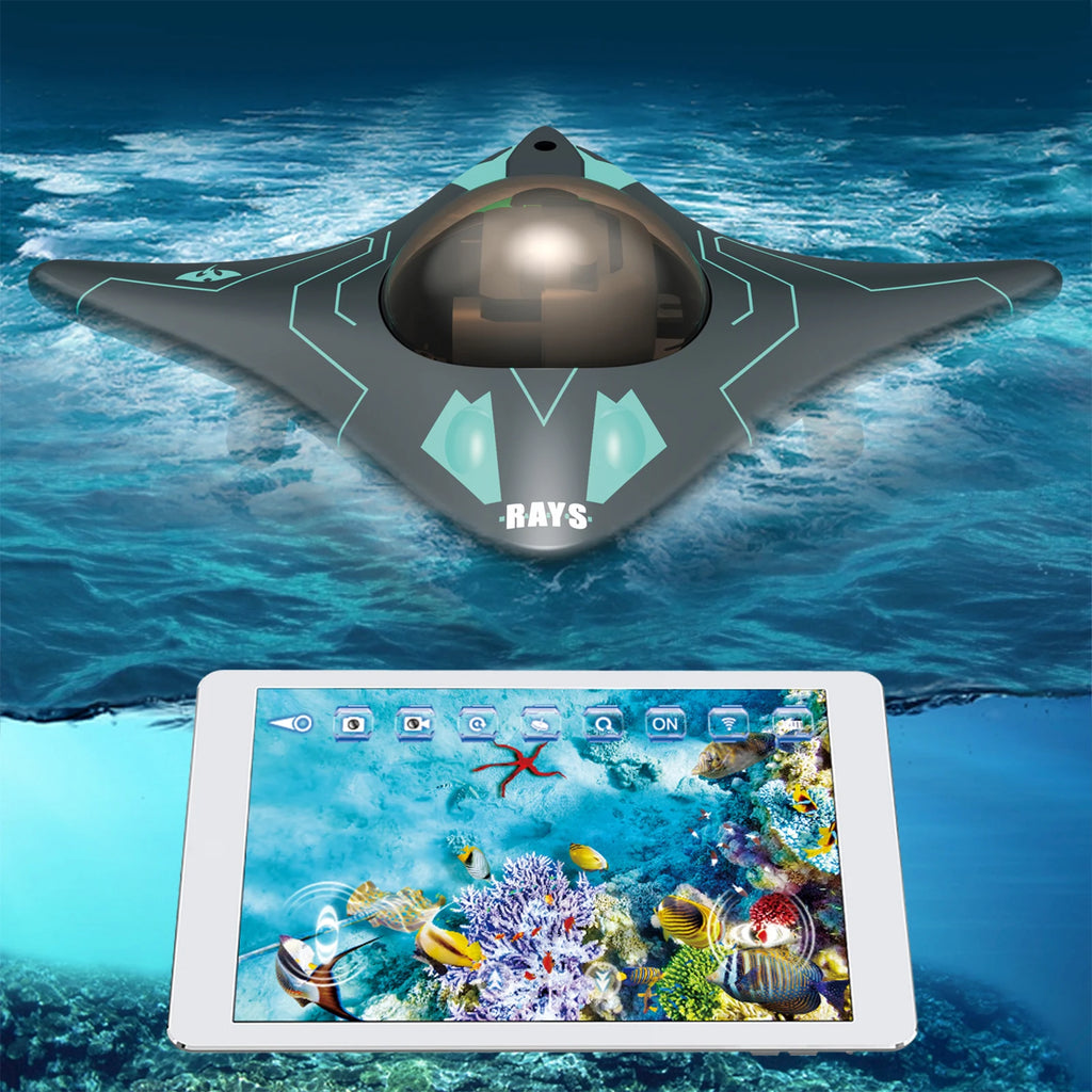 Mini WIFI RC Boat Six-way Submarine Diving Real-time Transmission