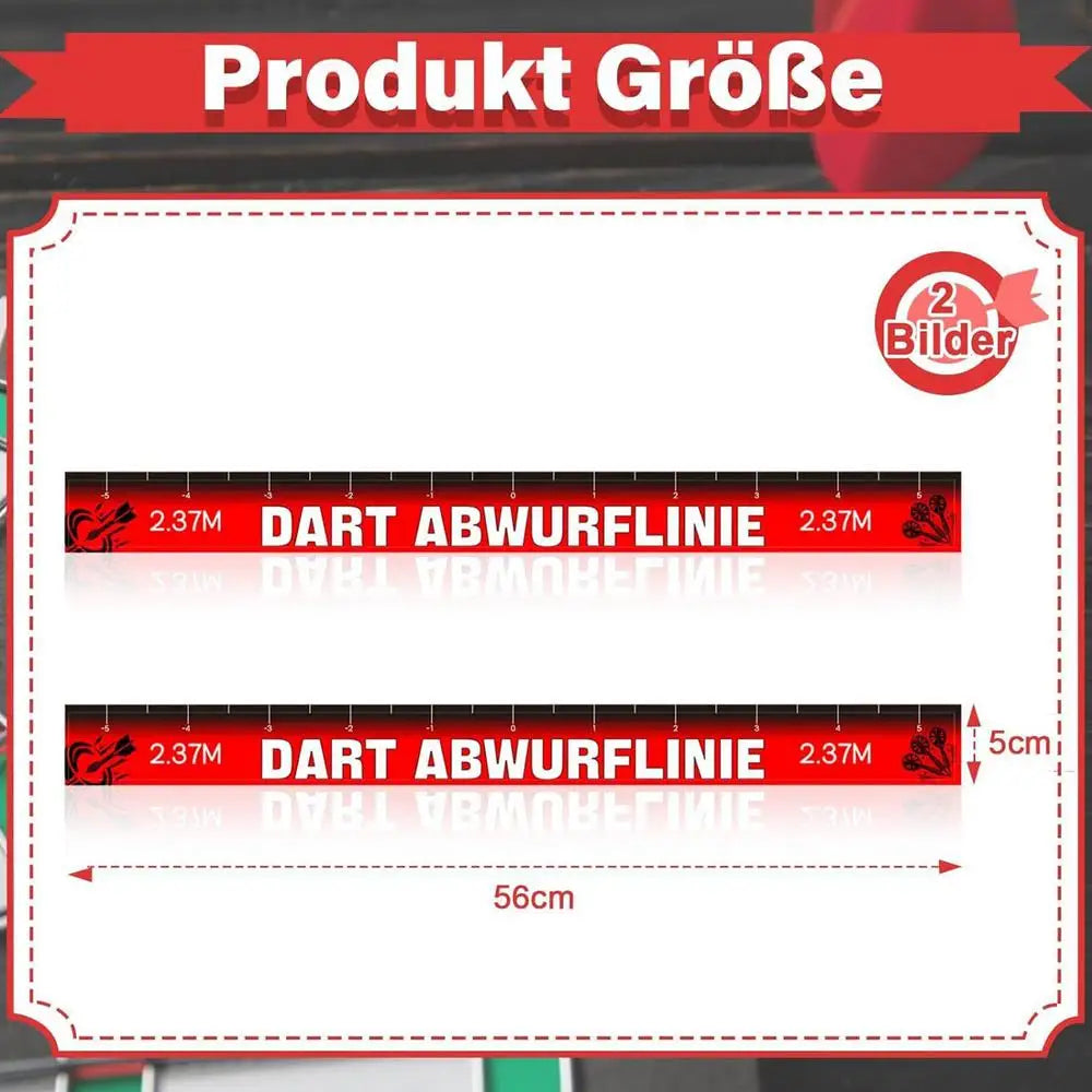 Repositionable Dart Throw Line Floor Sticker Tape Non Slip Oche Game