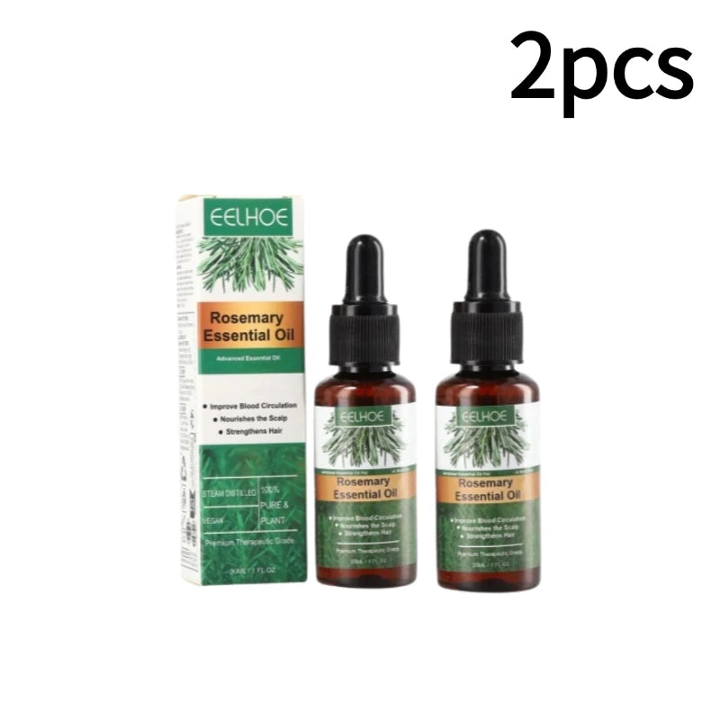 1/2/3pcs Rosemary Essential Oil Hair Growth Oils Natural Hair Essential Oils For Repair Damaged Hair Nourish Shiny Hair Care Zpaxo 2pcs