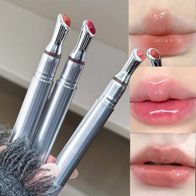 Mirror Watery Lip Gloss Iron Brush Head Lasting Moisturizing