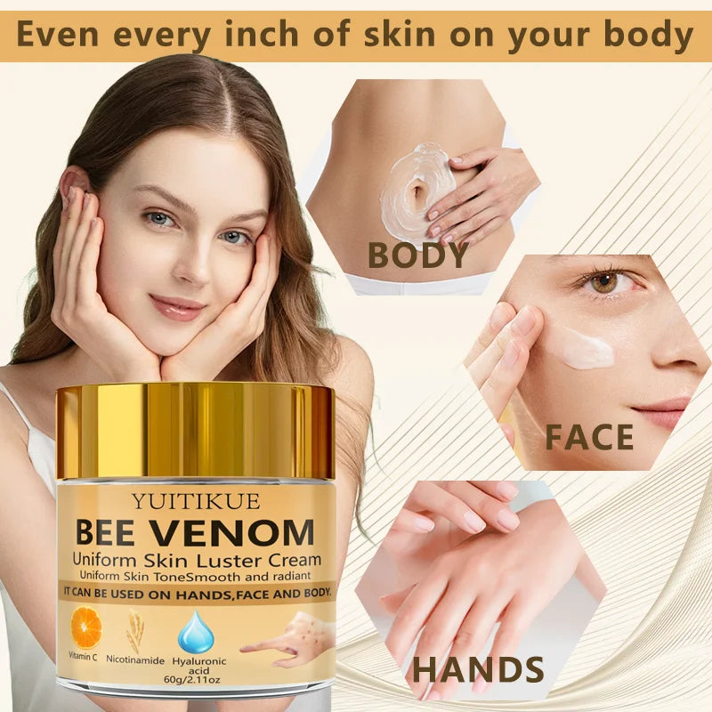 YUITIKUE Bee Venom Cream – Brighten, Hydrate & Fade Dark Spots Brightening Face Cream Zpaxo