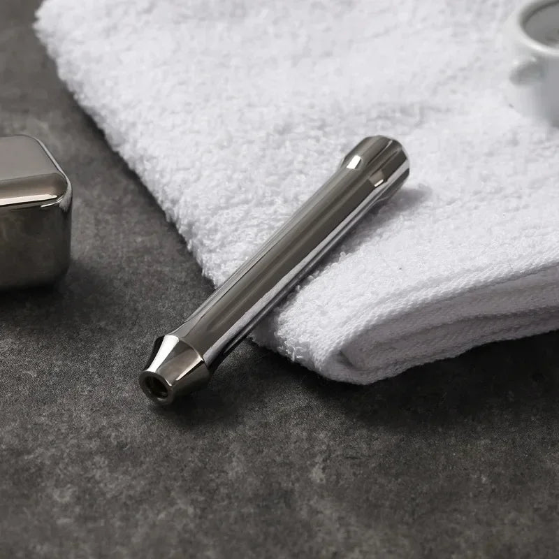 YAQI Tsuka Polished Stainless Steel Men's Safety Razor Handle Safety Razor Handle Zpaxo
