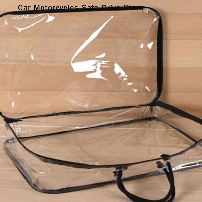 【CM】Clear Zippered Storage Bags With Zipper Handles Extra Large Capacity Closet Underbed Organizer For Clothes Bedding Comforter