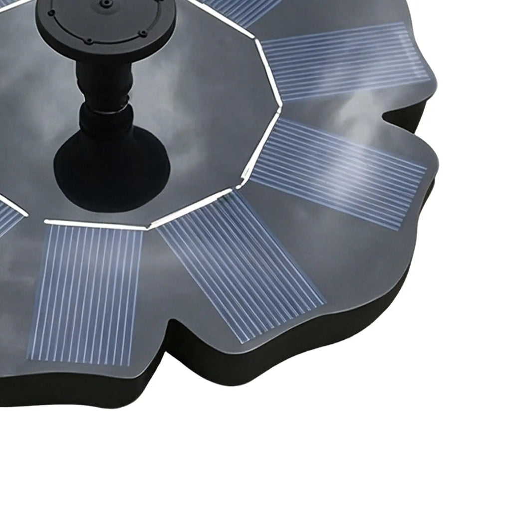 Bird Bath Fountain Flower-shaped Floating Pump With 4 Nozzles Solar Powered Water Fountain For Garden Villa Landscape Pond Zpaxo