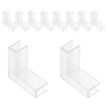 Transparent Plastic Glass Clips Fish Aquarium Fixing Clamps L Shape