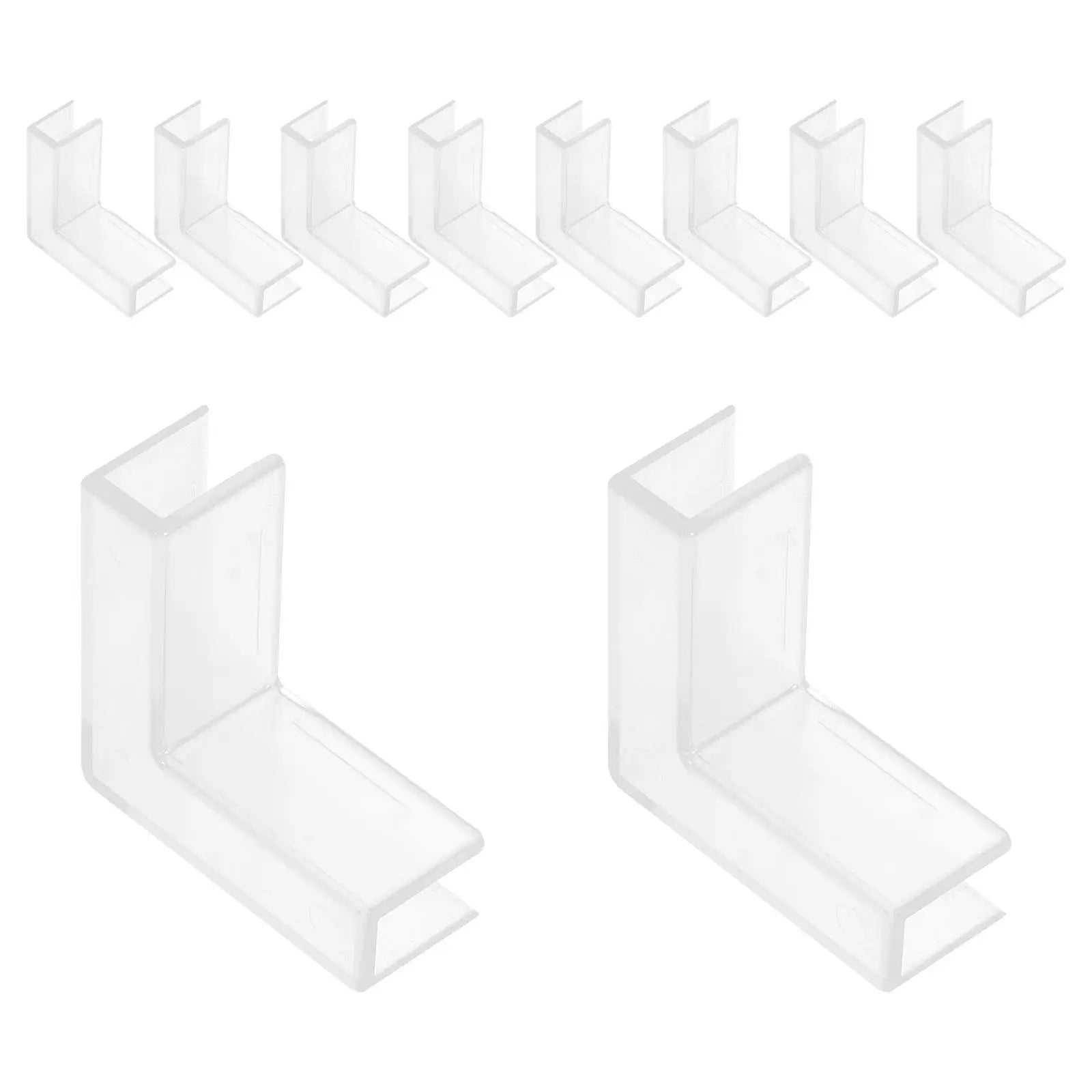 Transparent Plastic Glass Clips Fish Aquarium Fixing Clamps L Shape