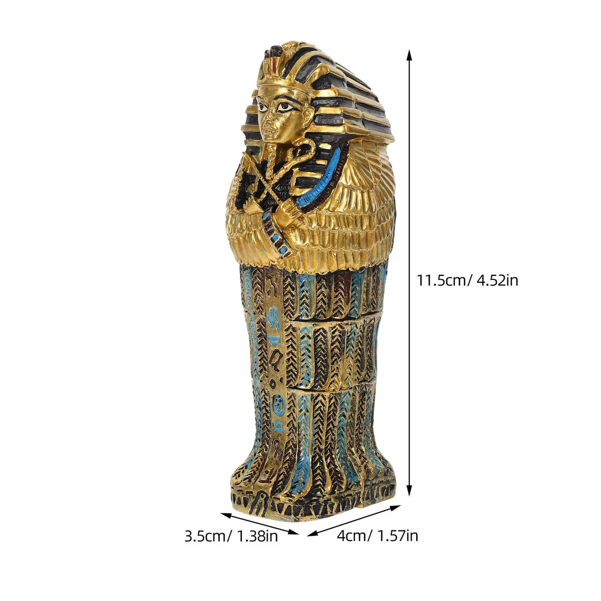 Resin Egyptian King Sculpture Art Decoration Bedroom Living Room Zpaxo