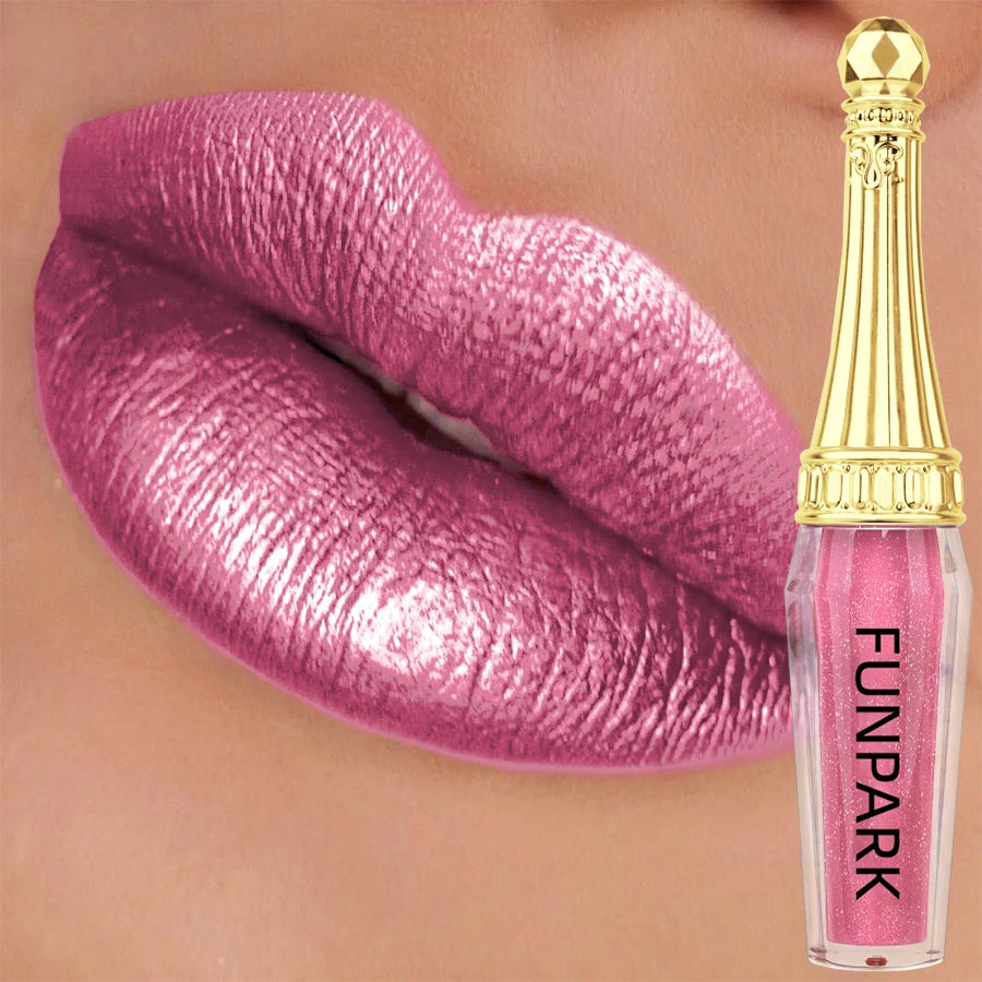 Shimmer Glitter Lip Glaze Gloss Long Lasting Shining Liquid Lipstick