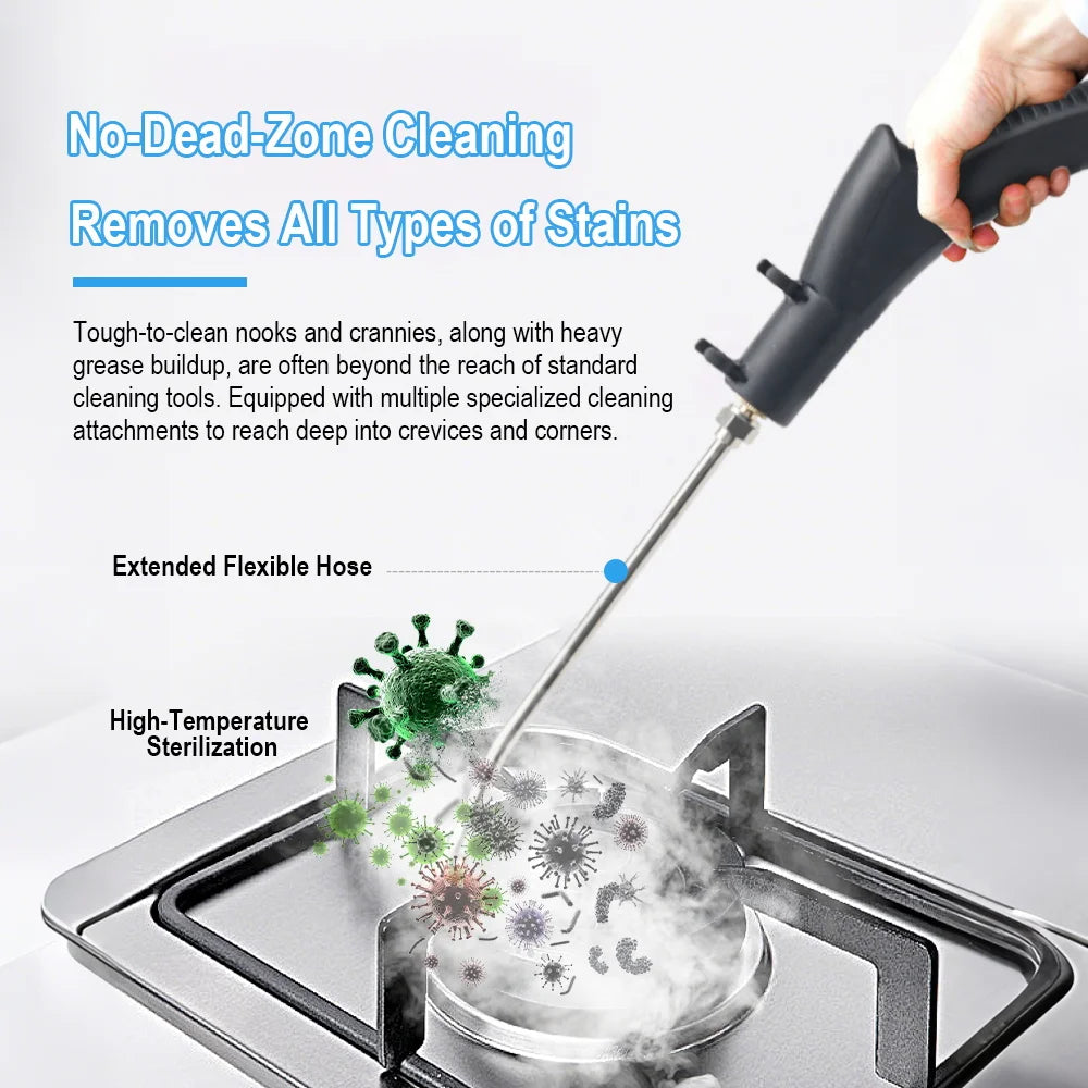Portable Handheld High Pressure Steam Cleaner Household Multifunctional Steam Cleaning Machine Kitchen Hood Air Conditioner Car Zpaxo