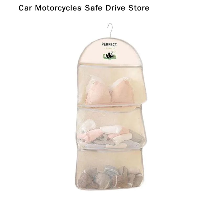 Multi-layer Hanging Storage Bag Socks Underwear Home Clothes Net