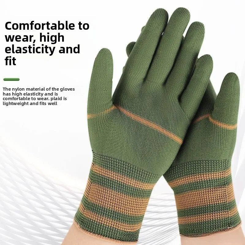 Breathable Soft Stretch Nylon Work Gloves Durable Moisture-wicking