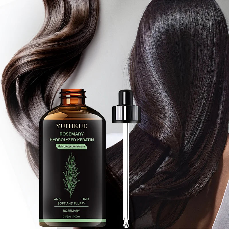 YUITIKUE Hair Serum – Rosemary & Keratin for Smooth, Shiny Hair Hair Protection Serum Zpaxo Default Title