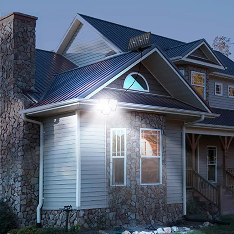 Solar Flood Lights Motion Sensor Powered Light 3 Modes Outdoor Zpaxo