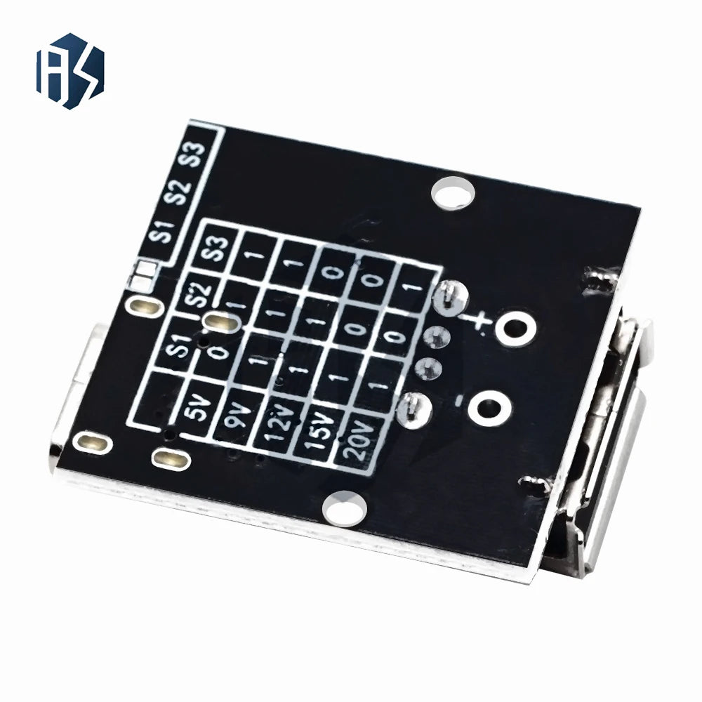 QC AFC FCP PD Decoy Board, 9V-20V Adjustable Fast Charging Trigger Module with Dial Switch Zpaxo