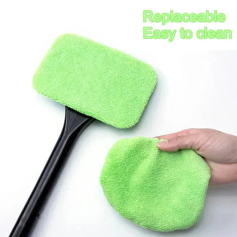 Car Window Cleaner Brush Kit Windshield Microfiber Cleaning Wash Tool Inside Interior Auto Glass Wiper with Long Handle Car Acce Zpaxo