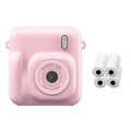 Instant Print Digital Camera Mini Portable Photo Printer with Cute Cartoon Design Instant Black & White Printing Zpaxo Pink A
