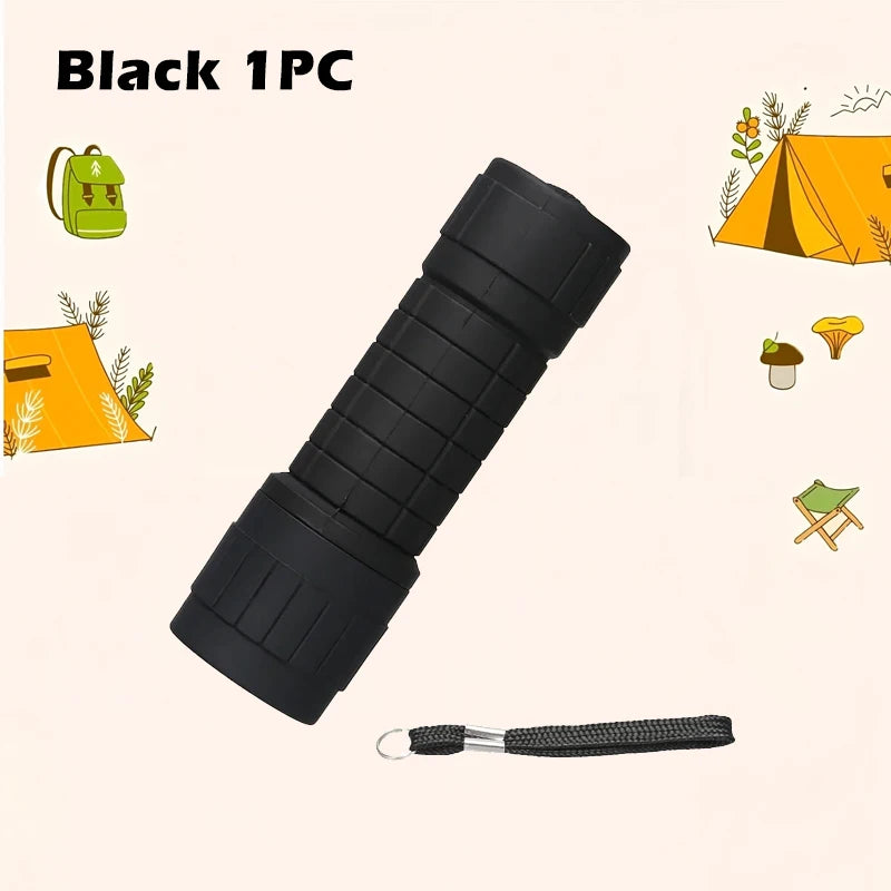 Mini Portable LED Handheld Flashlight Flash Light Battery Hunting Zpaxo Black 3PCS