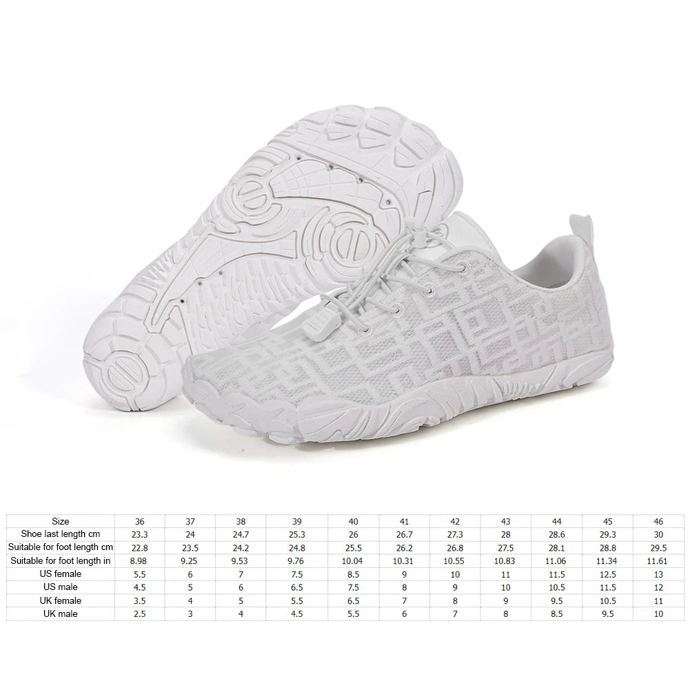 Unisex Men Women Barefoot Outdoor Sports Aqua Shoes Quick-dry Beach Zpaxo WHITE 42