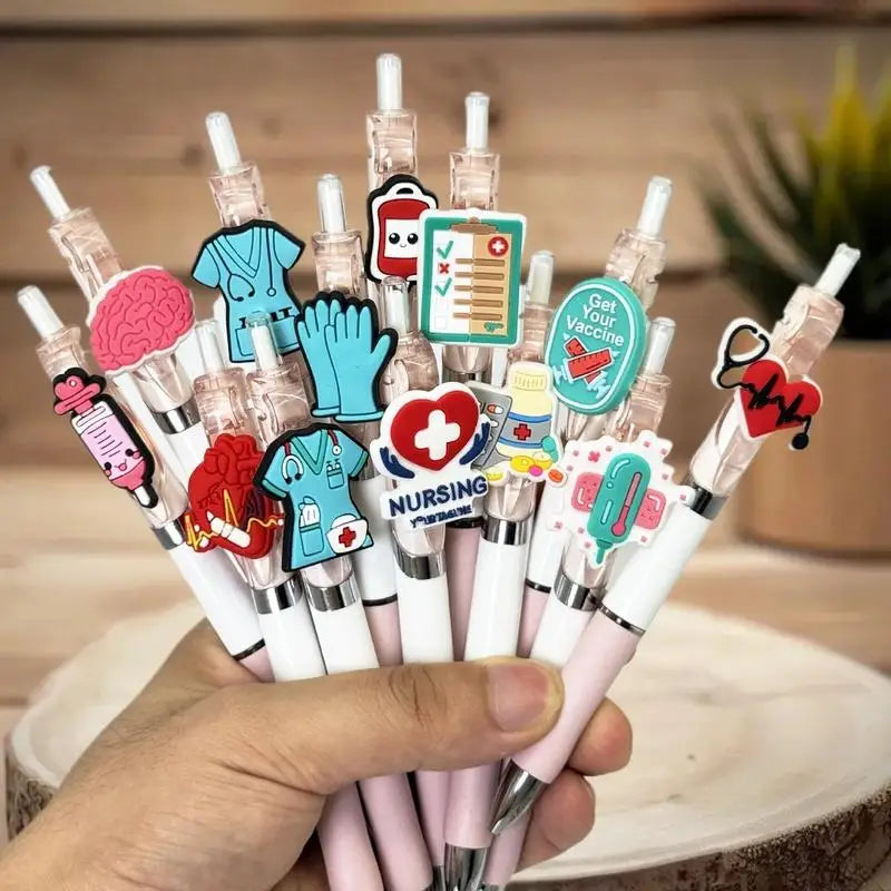 6 Retractable Gel Pens Great Medical Record Writing Ideal As Nurses Zpaxo