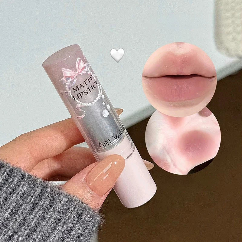 6 Pearl Matte Velvet Lipstick Non-stick Cup Long-lasting Soft Mist Zpaxo
