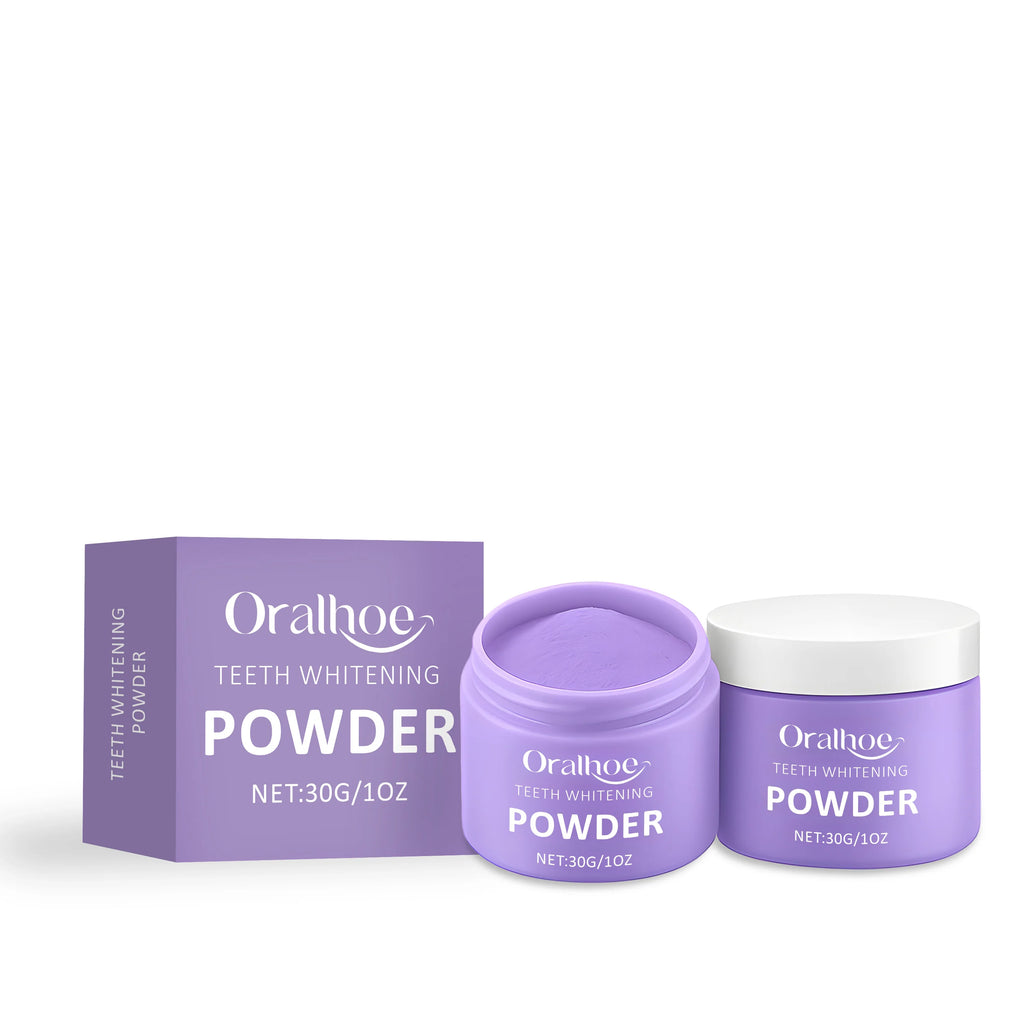 Purple Teeth Whitening Powder – Stain Removal & Odor Control Tooth Whitening Powder Zpaxo 30g boxed