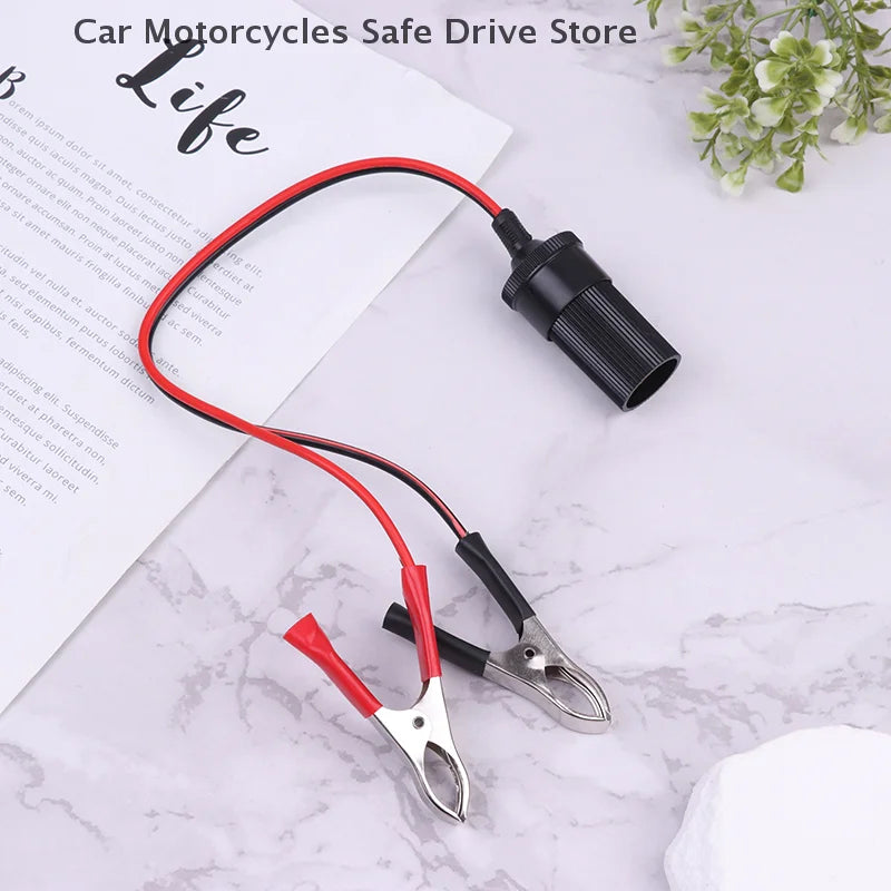 CMHigh-Power 12V Car Cigarette Lighter Socket Battery Alligator