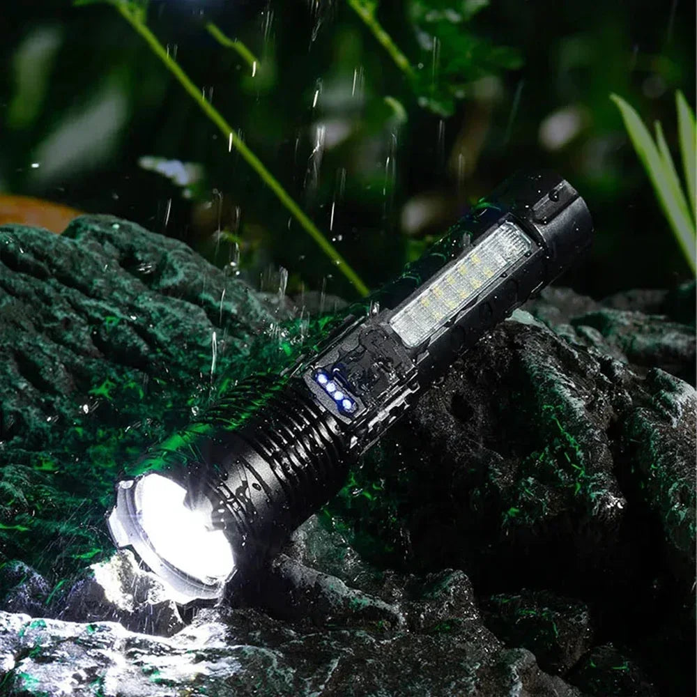KDULIT 6-Mode USB Rechargeable LED Flashlight – Zoom & IPX6