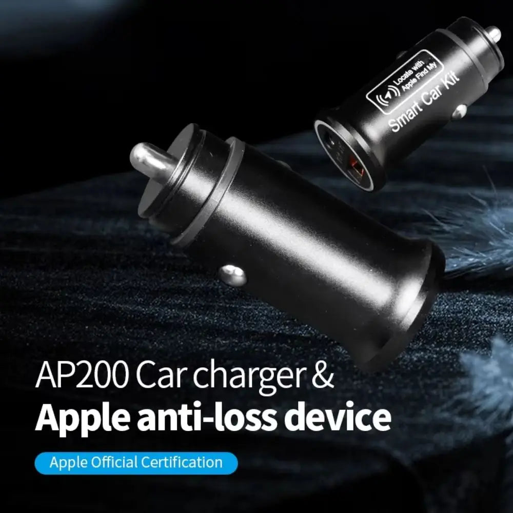2 in 1 Dual Port Car Charger USB Type-C Adapter Fast Charging GPS Car Locator Tracker Plug and Play Real Time Tracking Zpaxo
