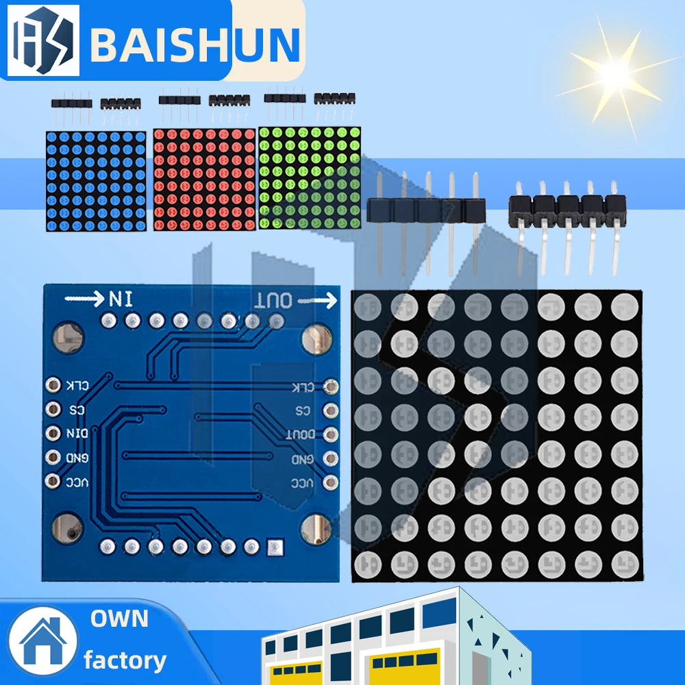 MAX7219 Dot Matrix Display Module (1PCS) – Ready-to-Use, Microcontroller Compatible Zpaxo