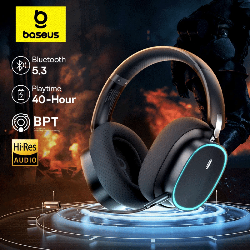 Baseus GH02 Gaming Wireless Headphone Mic Over-ear Headphones