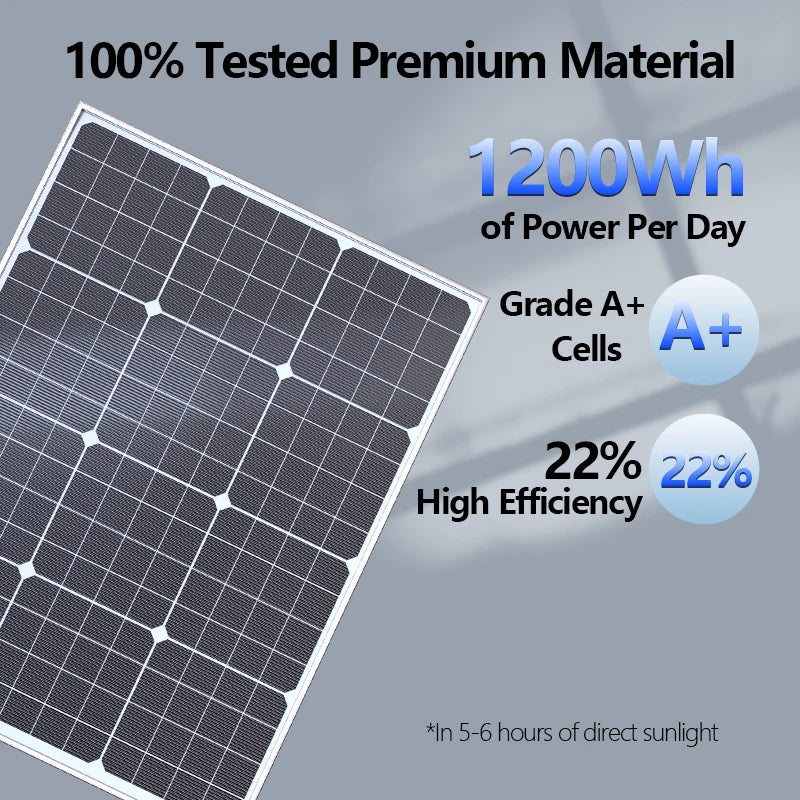Multiple Wattage 2000W 500W 12V Professional Flexible Solar Panel Zpaxo