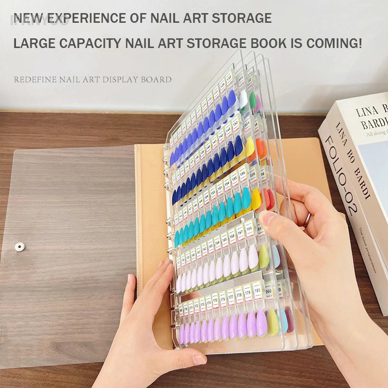 120 180 240Colors Magnetic Nail Art Swatch Book Manicure Test Zpaxo