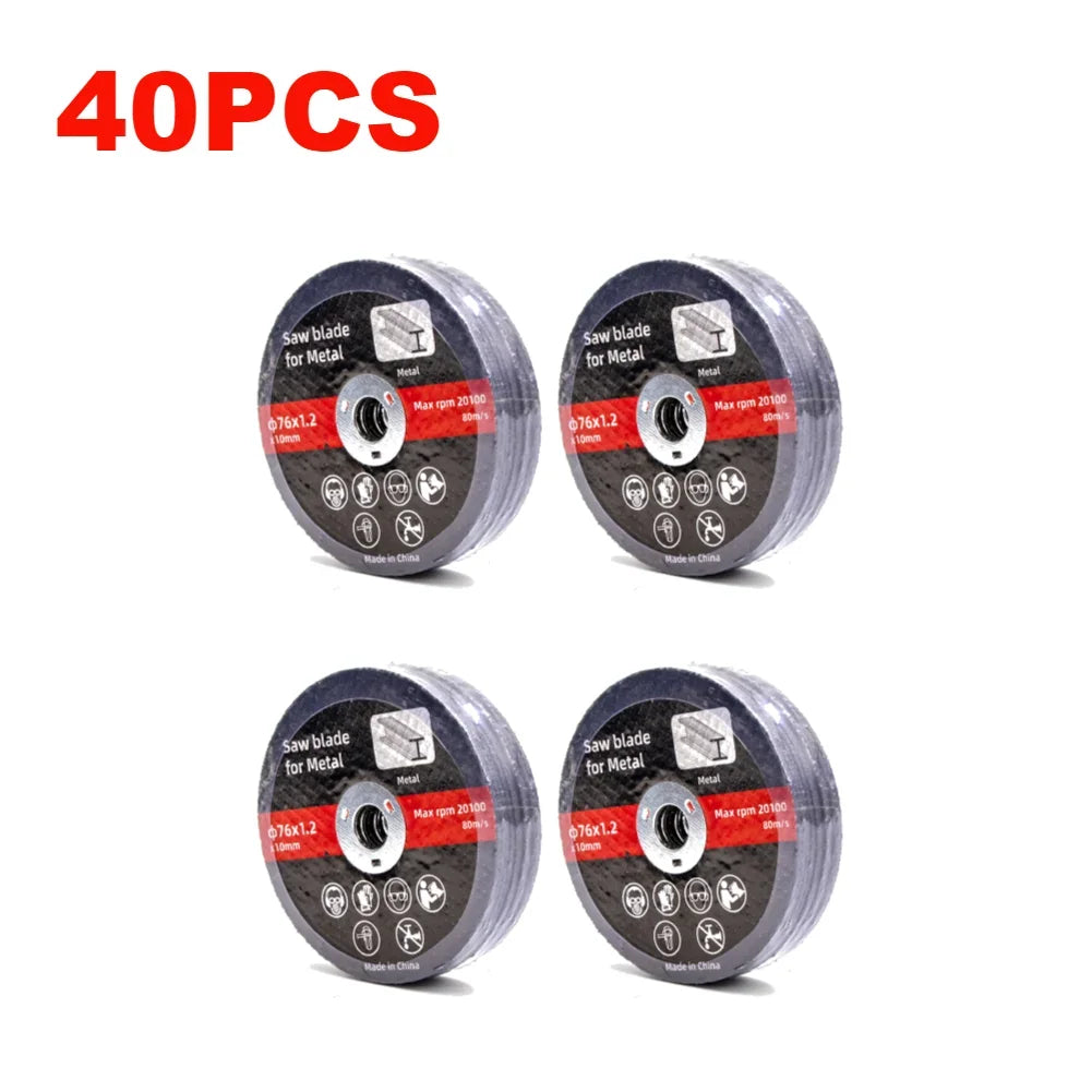 1/10PCS 76mm Metal Cutting Discs Wear Resistance Cut Off Circle Wheels Blades Cutting Wheels Angle Grinder Accessories Zpaxo 40Pcs