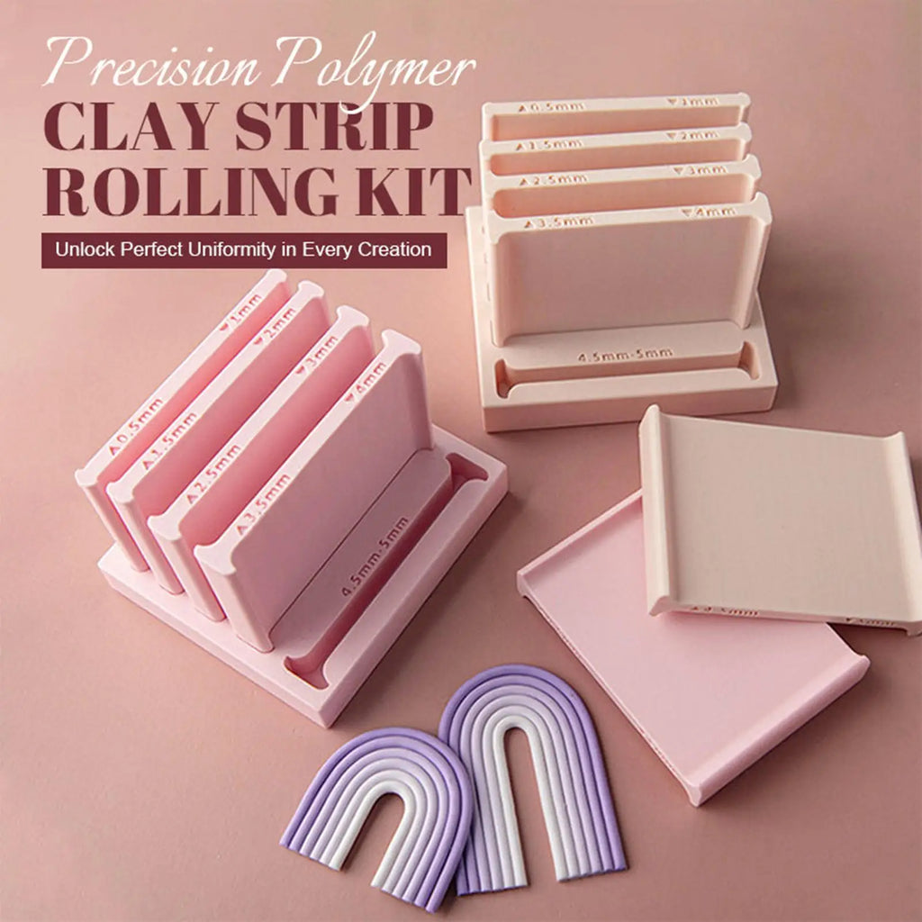 Precision Clay Strip Thickness Roller 5 Sizes Uniform Pottery Rolling