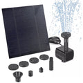 Solar Panel Powered Water Feature Pump Solar Fountain Pond Pump Kit Solar Water Pump Kit for Bird Bath Ponds Garden Fish Tank Zpaxo black
